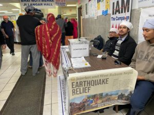 NHCF Fundraising Campaign in Gurdwara